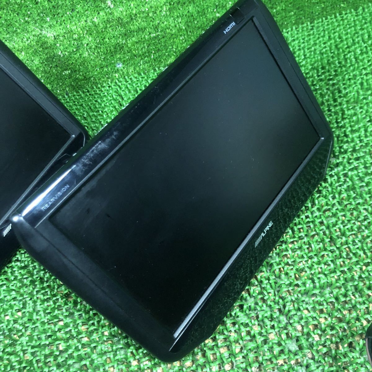 アルパイン SSA9T 9.0型 WSVGA リアビジョン 2モニターセット動作確認