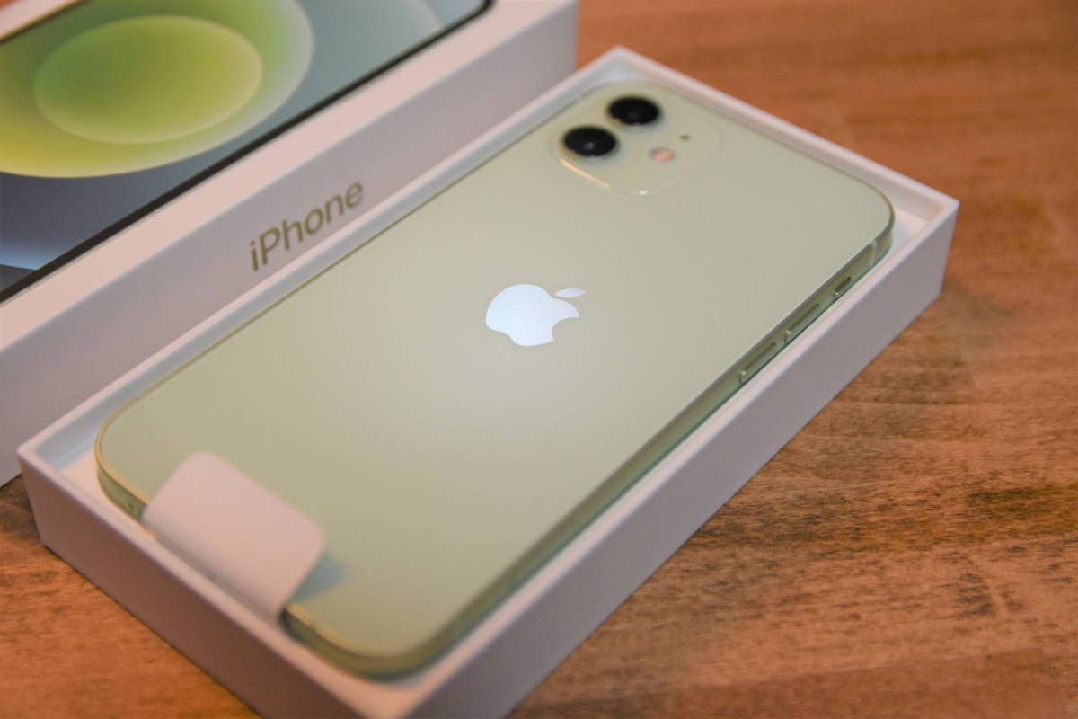 iPhone 12/128GB/グリーン(緑)/未使用/SIMフリー/残債無し/判定○ 0