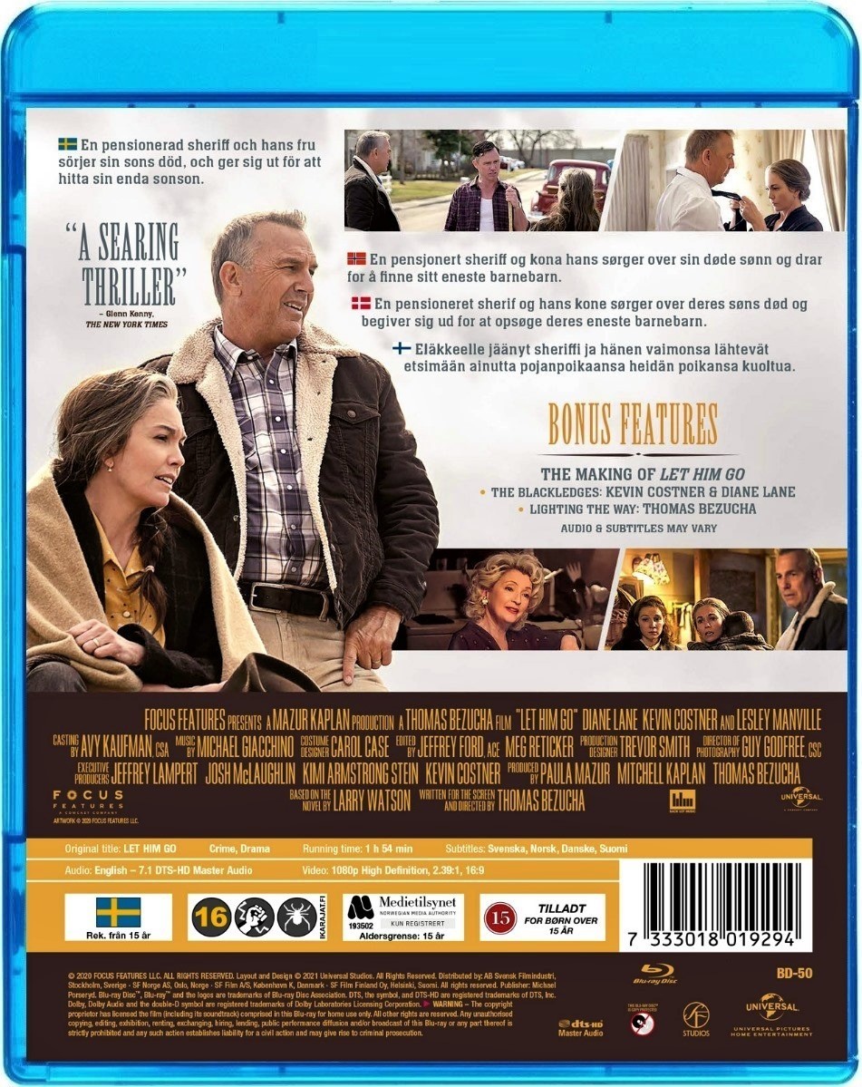 すべてが変わった日 ダイアン レイン ケビン コスナー 監督 脚本 制作 トーマス ベズーチャ 21年 Let Him Go 北欧版bluray 外国映画 売買されたオークション情報 Yahooの商品情報をアーカイブ公開 オークファン Aucfan Com
