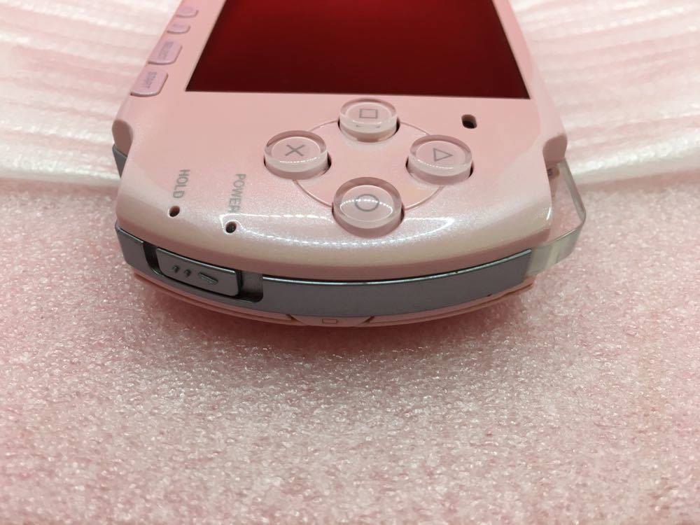 PSP3000ピンク メモリースティック充電器箱説セット おまけソフト付き 