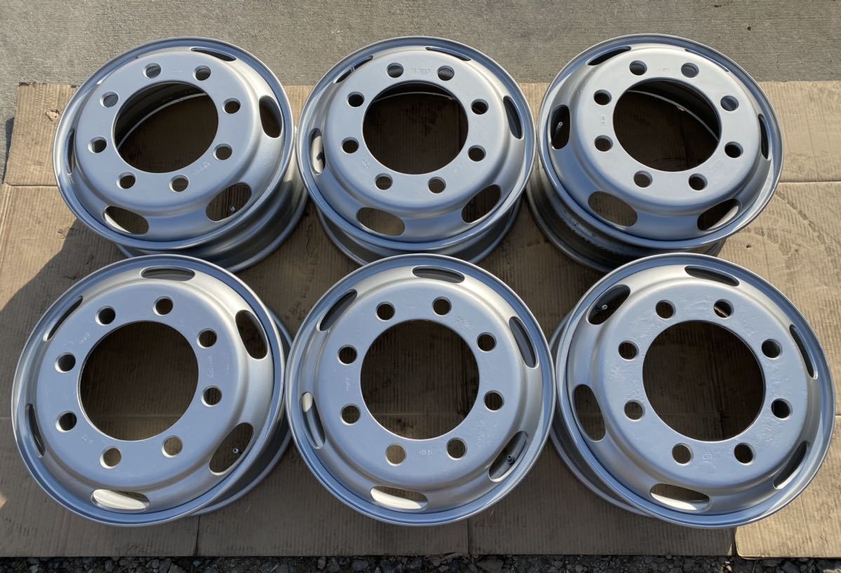 低床4軸 増トン等 19.5×6.75 147-12 8穴 JIS 方式 TOPY DA2W スチール ホイール 両面再塗装 1本 値段