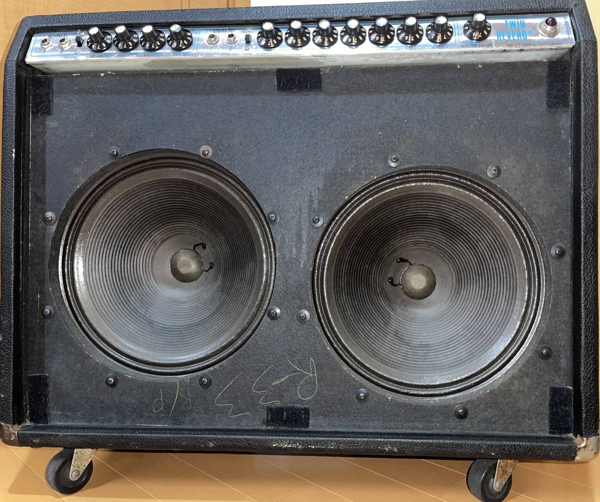 ■□ 【ジャンク・改造】 Fender Twin Reverb Silverface ⇒ Super Reverb(AB763)回路化MOD. フェンダー　ツイン リバーブ 　 □■