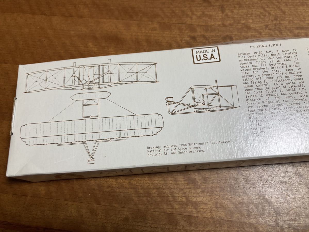 ライトフライヤー プラモデル ミュージアムモデル I ゴム動力飛行機