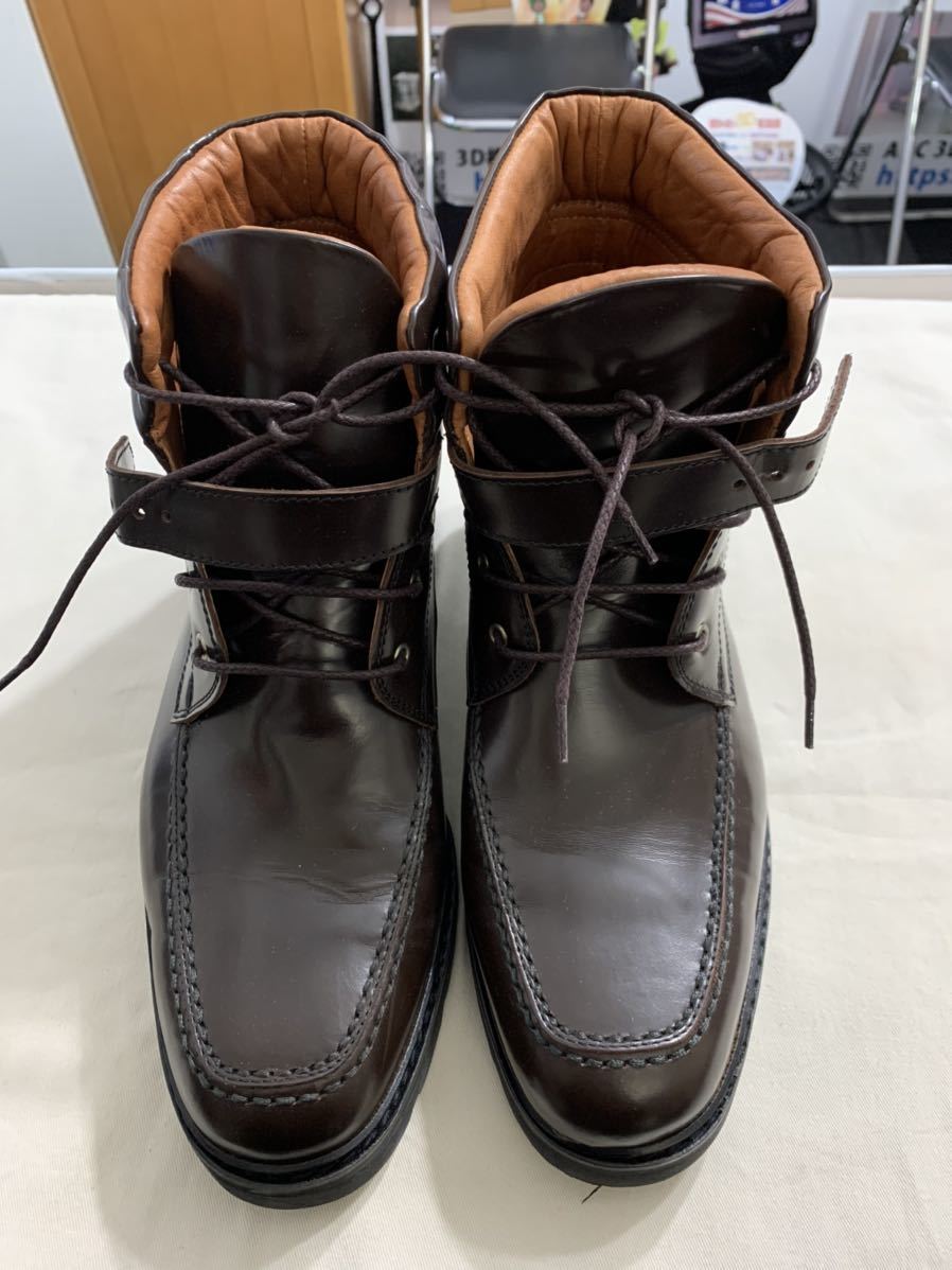 GUCCI レザーブーツ　 グッチ GUCCI レザー ゴールド金具 チャッカーブーツ ショートブーツ