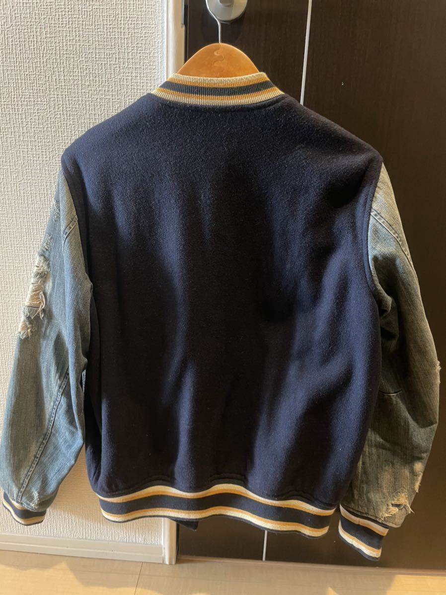 DIESEL ディーゼル スタジャン アウター ジャケット トップス Sサイズ ポリエステル メンズ レディース ユニセックス ネイビー デニム DIESEL スタジャン ディーゼル DIESEL(ディーゼル) XL以上 バック