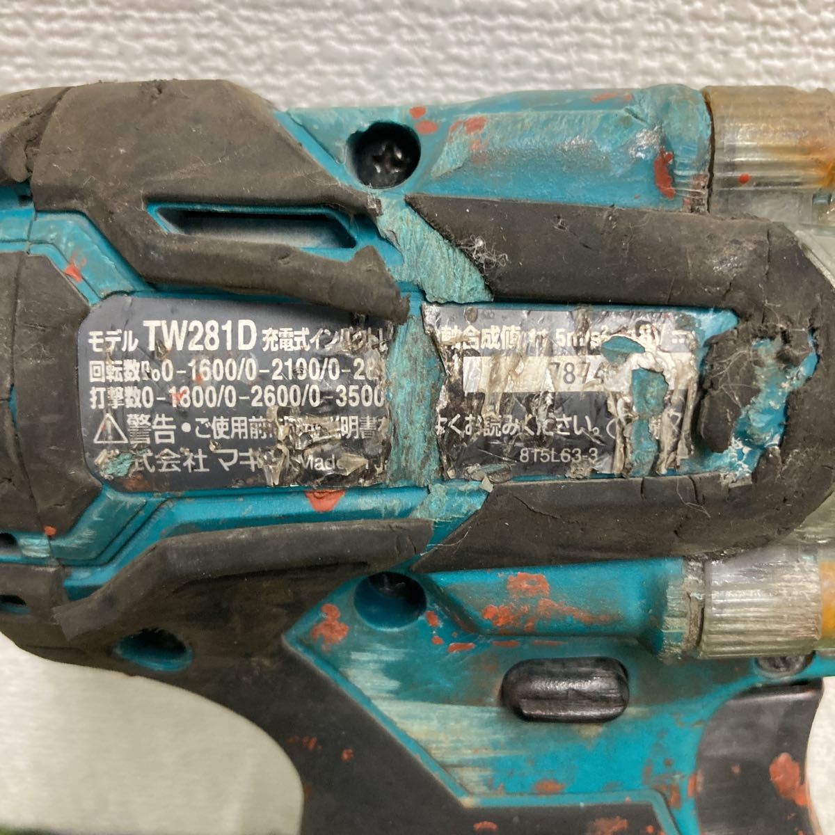 ☆【現状品】makita マキタ インパクトレンチ 電動工具 TW281D  