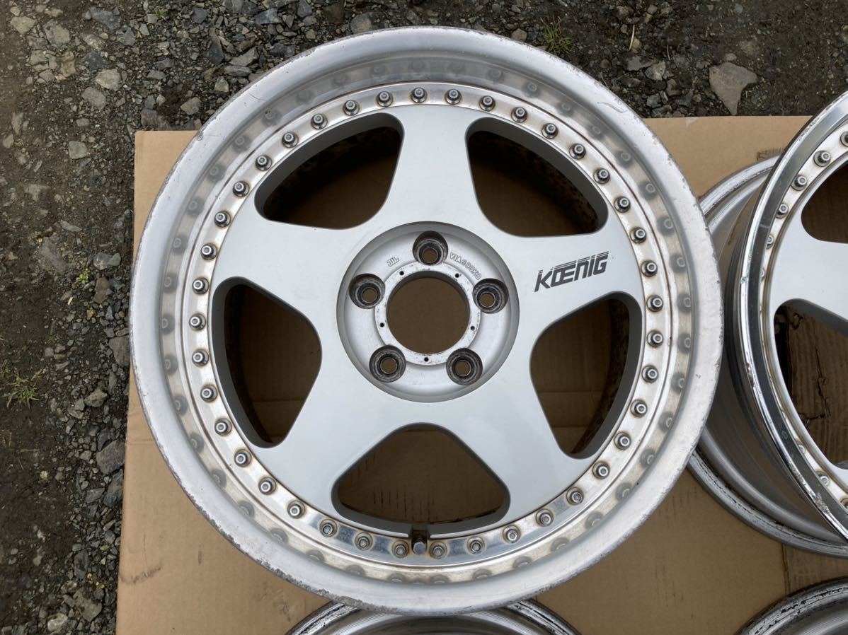 車 KOENIG 17インチ ホイール ケーニッヒ ディスモンド 5スポーク 2本