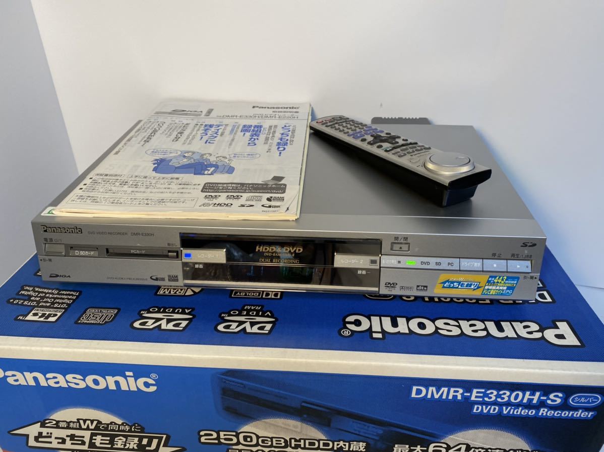 Panasonic DVDレコーダー 250GB HDD内蔵最大443時間録画 DMR-E330H-S 2番組同時録画 パナソニック(HDD内蔵)｜売買されたオークション情報、yahooの商品情報をアーカイブ公開 - オークファン HDD内蔵
