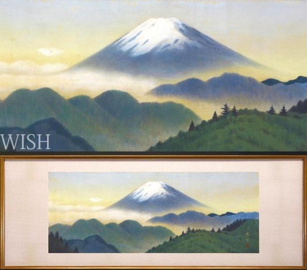 新作登場，2026 【真作】【WISH】斎内一秀 日本画 25号大 大作