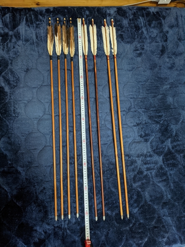 竹矢8本 四本セット、 二本セット、二本セット 竹矢 弓道 - 4本
