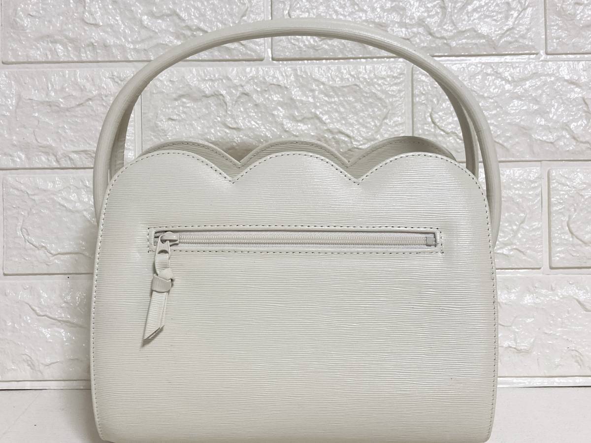 HANAEMORI ハナエモリ　フォーマルバッグ　ハンドバッグ　ホワイト 楽天市場】HANAE MORI ハナエ モリ ハンドバッグ 白 ホワイト レザー