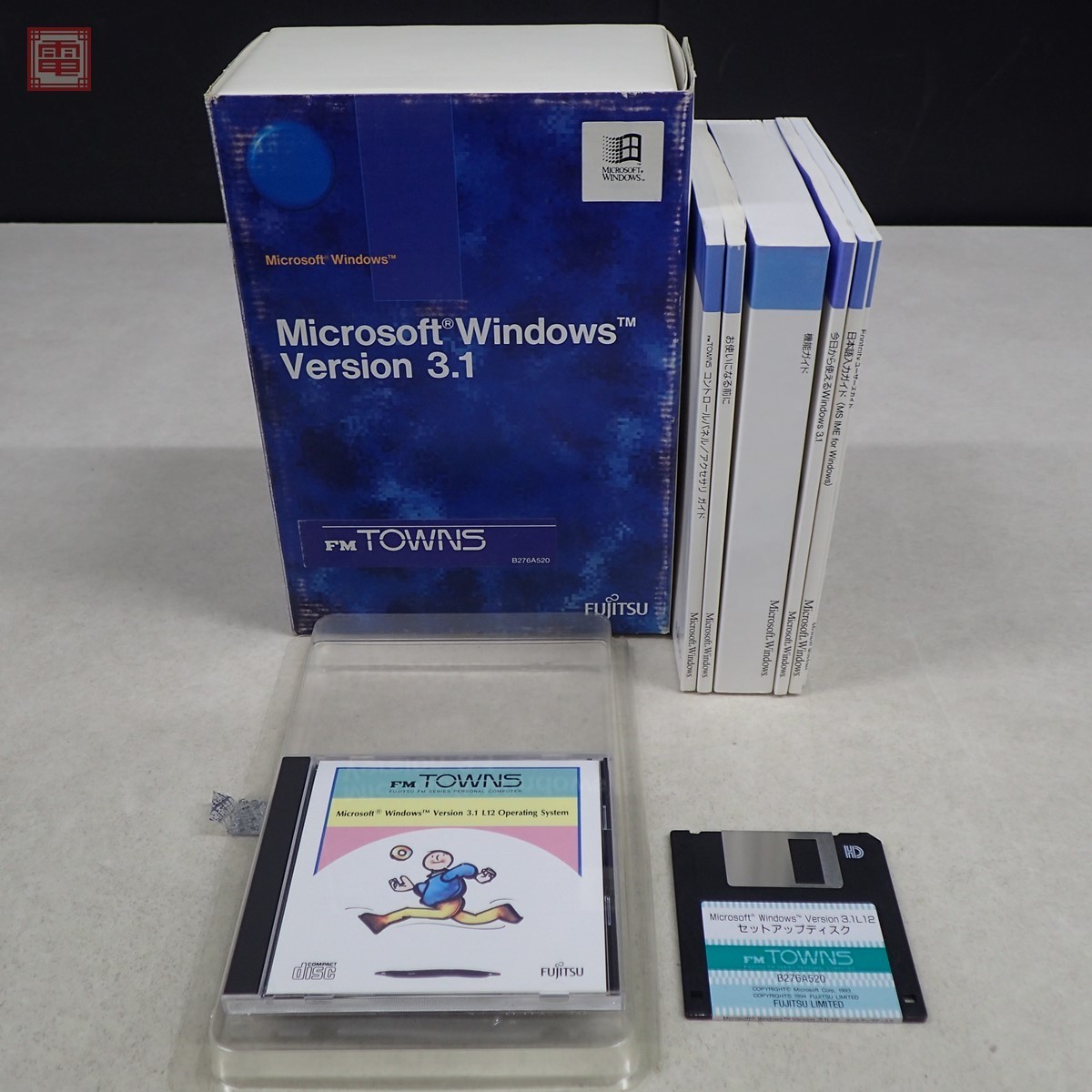 富士通 FM TOWNS CD-ROM + 3.5インチFD Microsoft Windows Version3
