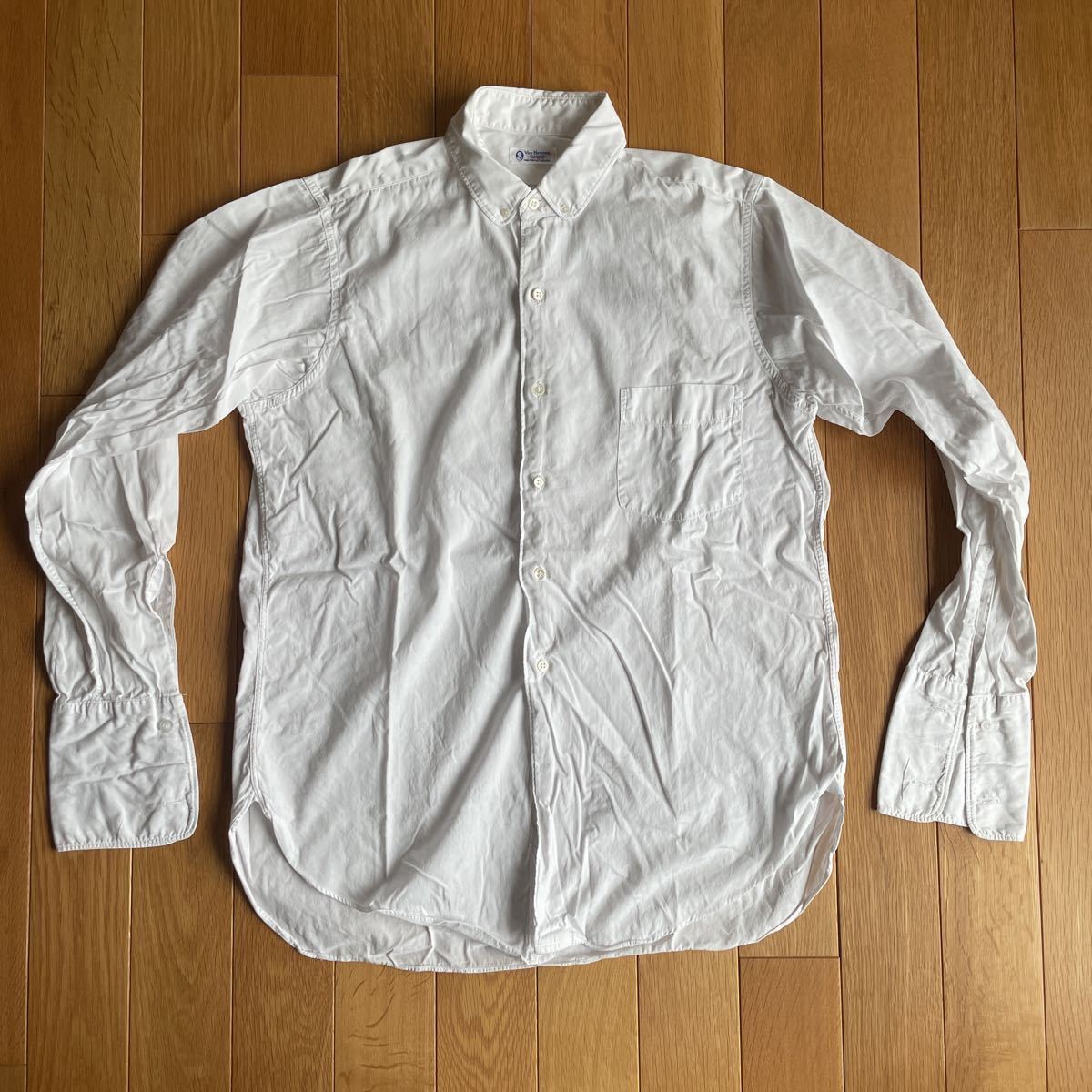 40s 50s 60s ビンテージ Van Heusen ボタンダウン ドレスシャツ 丸襟  