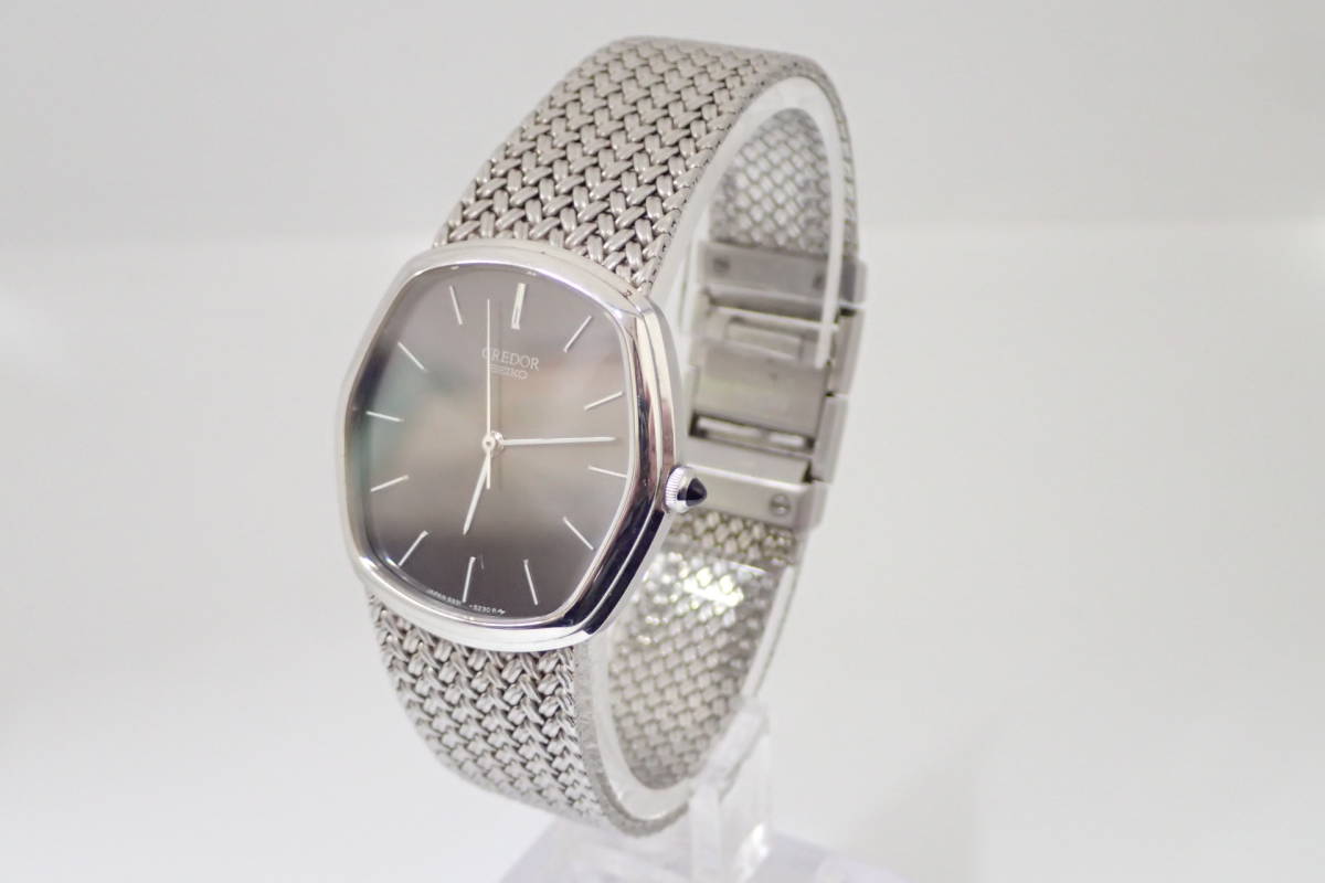 1円スタート SEIKO セイコー CREDOR クレドール 5931-5230 QZ 六角 