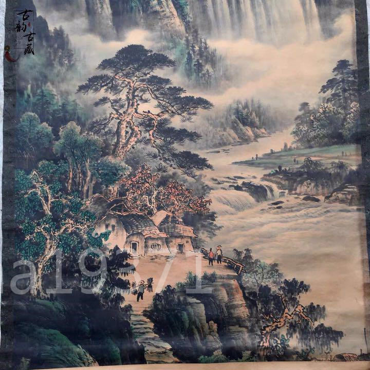 H01-張大千 古絵画 山水画 掛画 コレクション H01-張大千 古絵画