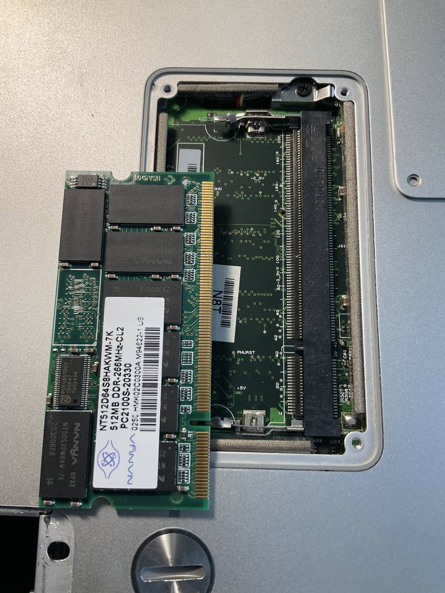 Apple PowerBook G4 12インチ model no. A1010 ジャンク メモリ512MB 
