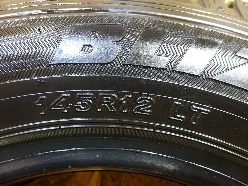 青森発】145R12 6PR☆8分山 BRIDGESTONE BLIZZAK VL1 2020年 4本 中古 