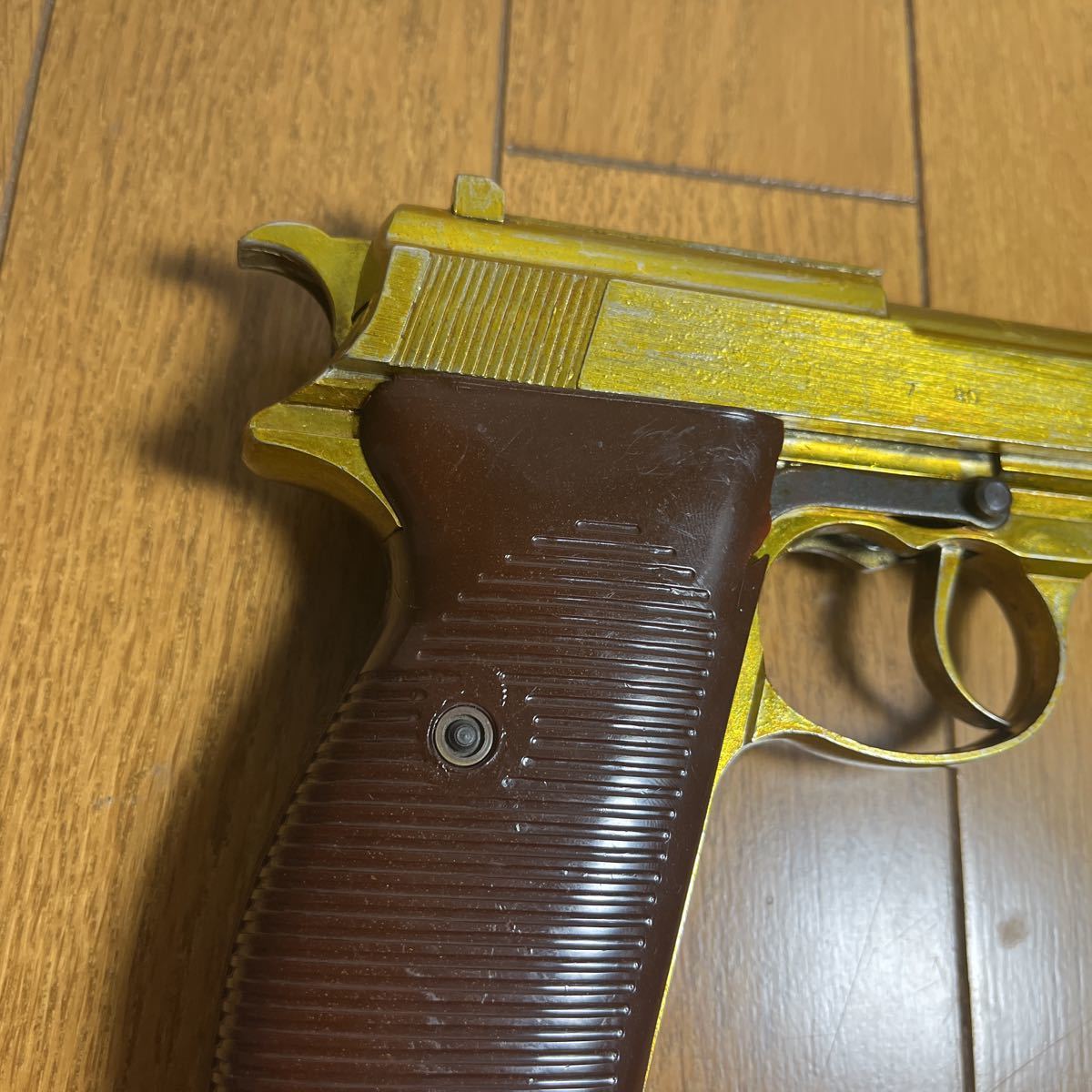 マルシン？ ワルサー P38 金属製 モデルガン SMG刻印 当時物 マルシン