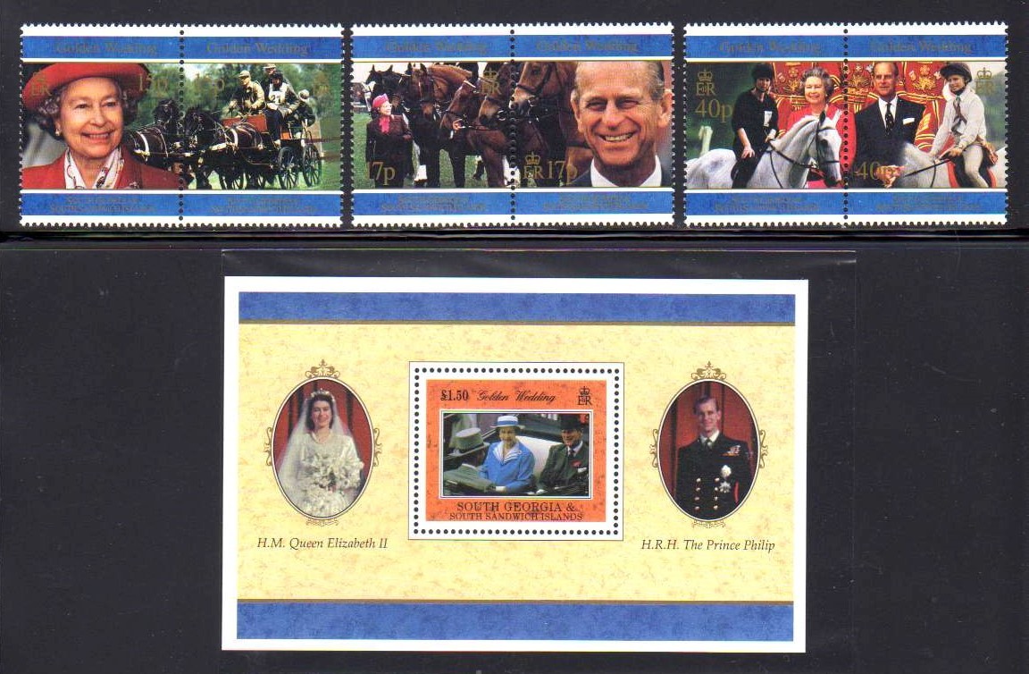 33 サウスジョージア サンドイッチ諸島 1997 エリザベス女王金婚式記念 6種完 連刷 横ペア 3組 小型シート 南アメリカ 売買されたオークション情報 Yahooの商品情報をアーカイブ公開 オークファン Aucfan Com