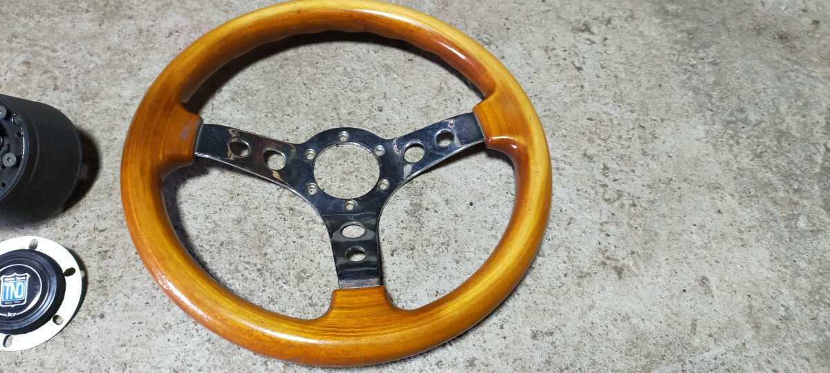 ウッドハンドル 34.5パイ JA11 ジムニーボス付き ナルディ TBW