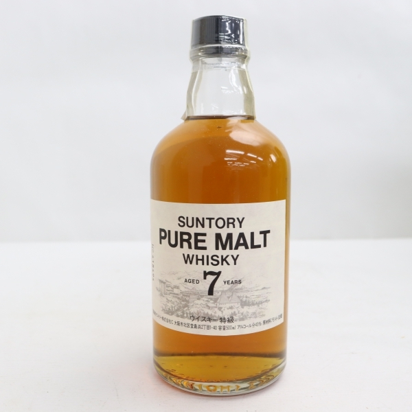 未開栓SUNTORY サントリー ピュアモルト ウイスキー 木桶仕込 1981年