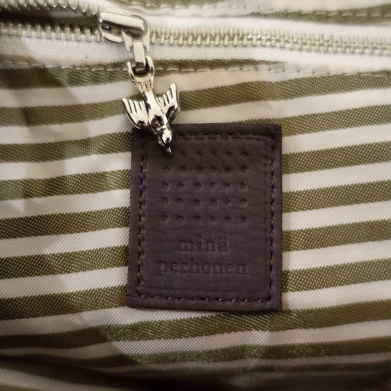 □ミナペルホネン mina perhonen *float melanzana bag*かばん2way