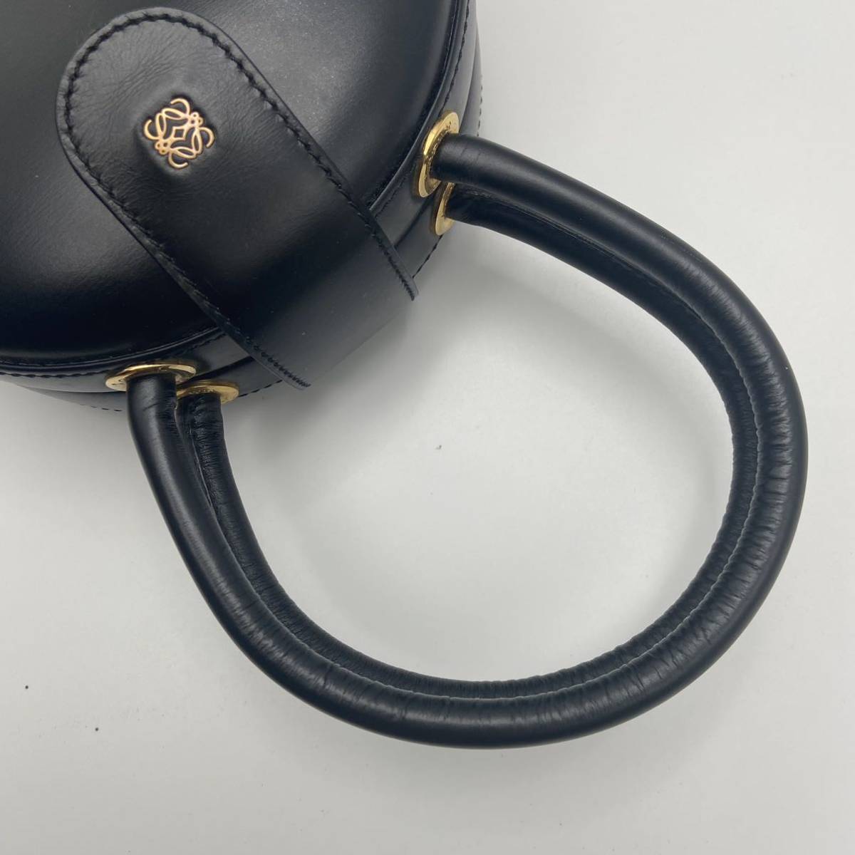 1円《幻の一品》ロエベ LOEWE ハンドバッグ トートバッグ 丸型 円筒 