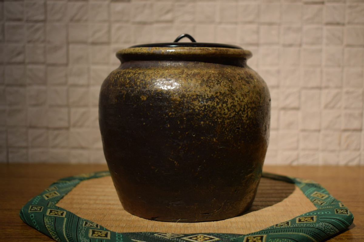 備前／水さし／茶道具 GE】M1577【コレクター所蔵品】時代 備前水指 /茶道具 日本美術 古美術
