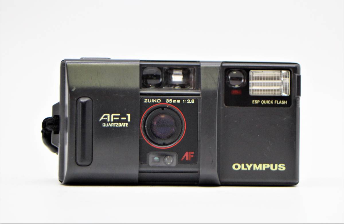 ★良品★OLYMPUS オリンパス AF-1 QUARTZ DATE 35mm F2.8人気の単集点搭載コンパクトフィルムカメラ！ 希少な完動品！ OK3680
