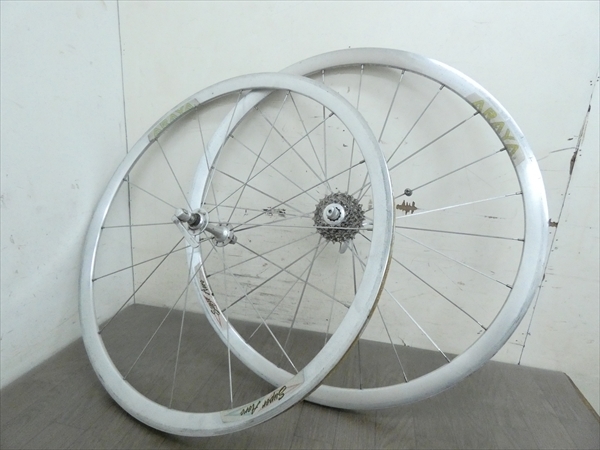 アラヤ/ARAYA☆ロードバイクホイール フロント/リアセット☆SUPER AERO 