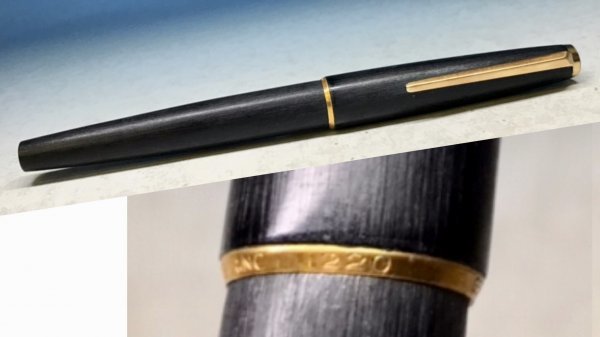 万年筆 モンブラン 木目調 14Kペン先 0 モンブラン220 MONTBLANC