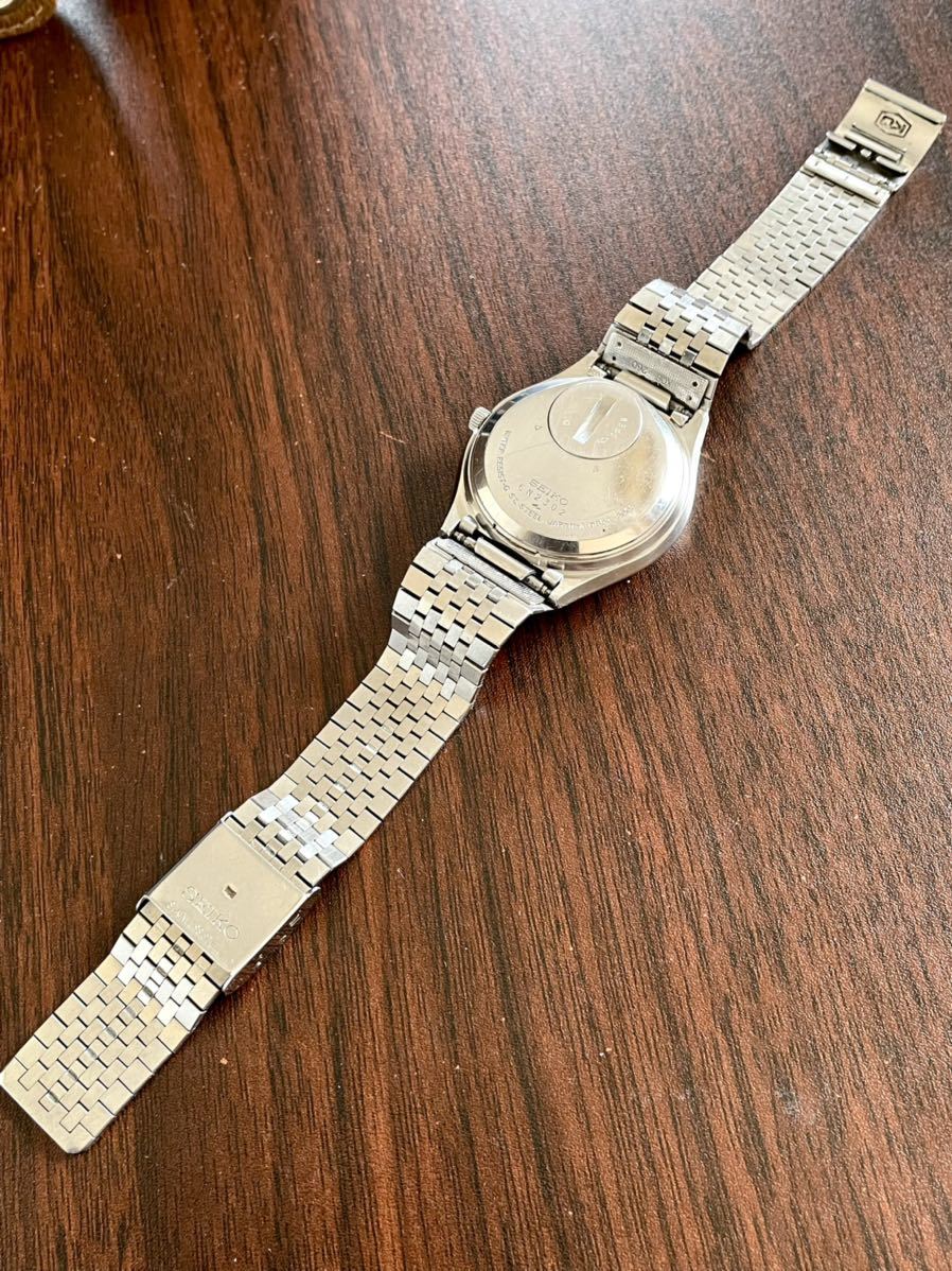 SEIKO 美品 稼動品 特殊ブルー文字盤 人気 KING キングクォーツ 稼働