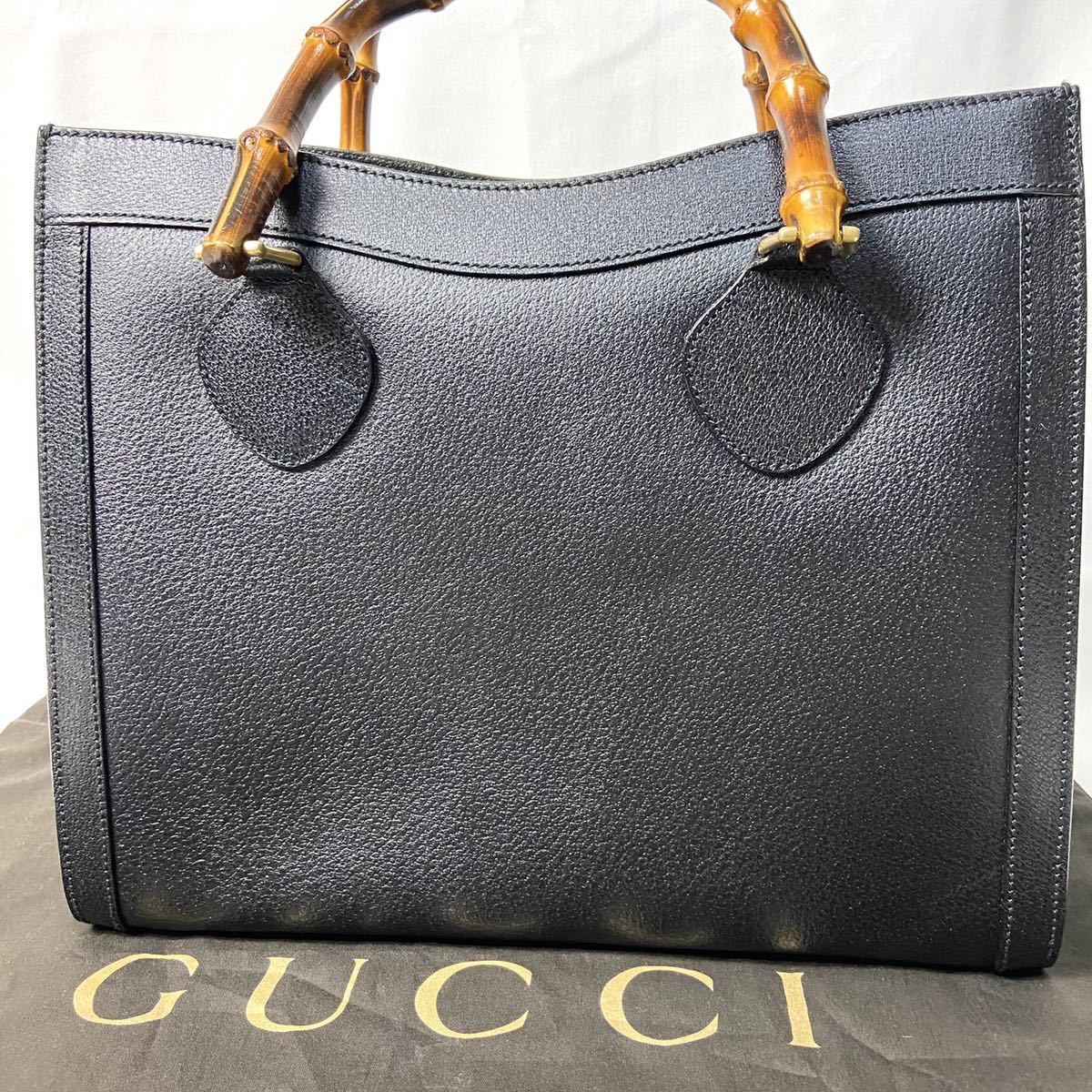 1円～○希少○贅の極み○GUCCI グッチ ダイアナ バンブー ハンドバッグ 