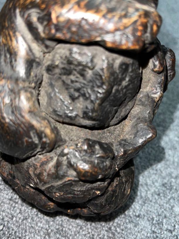 希少 石噛達磨 天然木 瘤木 流木 中国美術 仏教美術 だるま 瘤木