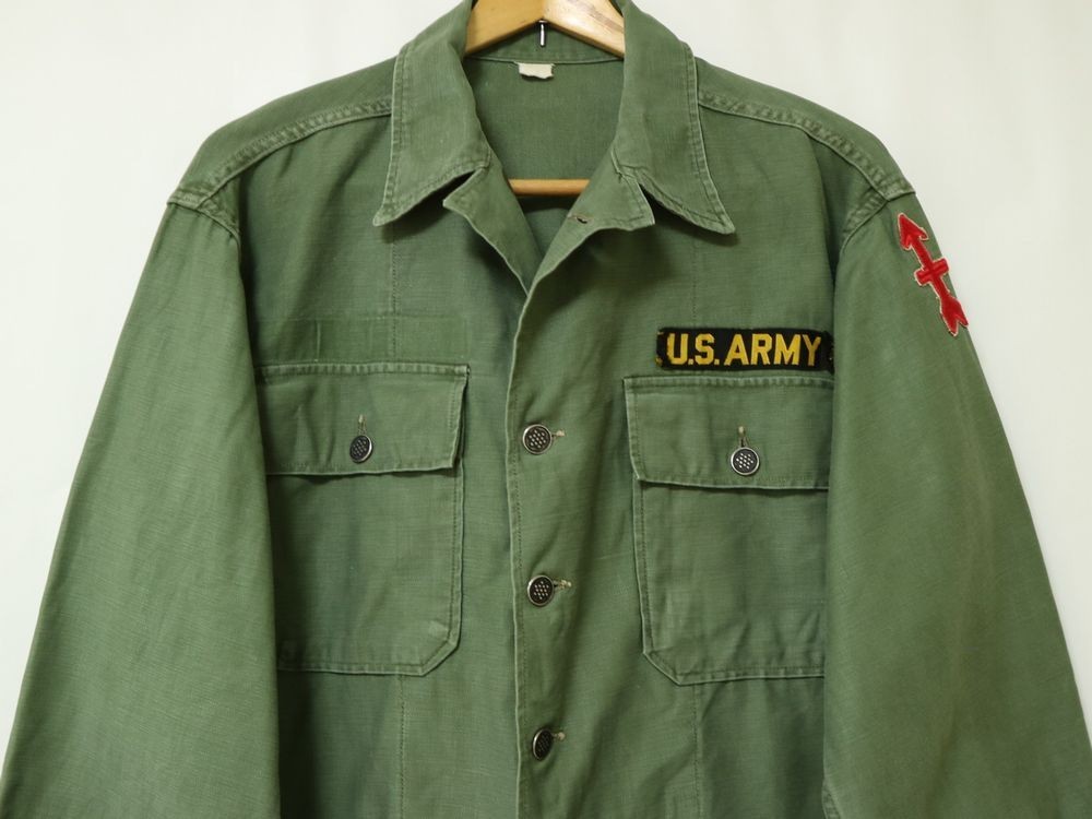 50s 米軍 実物 ビンテージ US ARMY OG-107 1st 初期 HBT 13スター