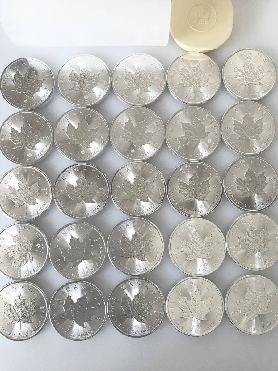 新品 カナダ メイプル 銀貨 2021年 1oz 純銀 31.1g カナダ王室造幣局