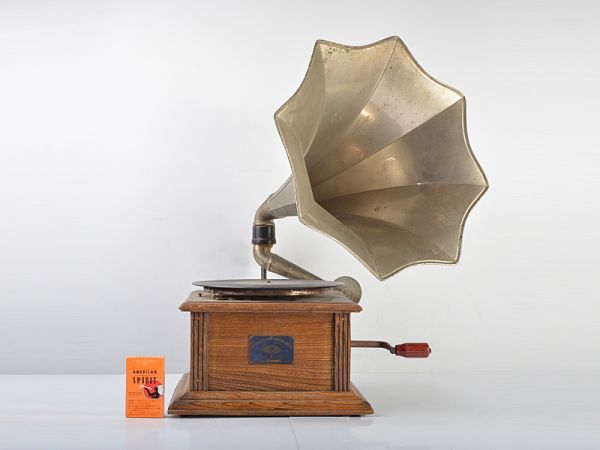 アンティーク 精工舎 SEIKOSHA TALKING MACHINE WORKS ラッパ形蓄音機 