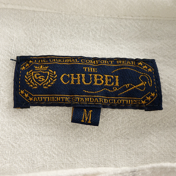 新品 CHUBEI チュウベイ 2022年 春夏 コットン バンドカラー シャツ M