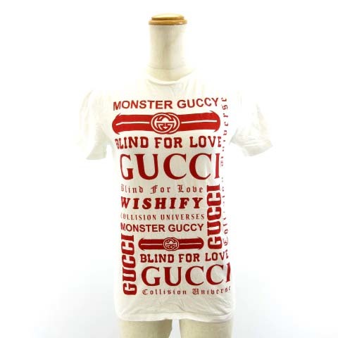 本物保証，送料無料 グッチ GUCCI 19SS Tシャツ カットソー ヴィンテージロゴ グラフィカル Blind for Love 547559 白 赤 WHITE/LIVE RED 12 約150cm キッズ(半袖Ｔシャツ)｜売買されたオークション情報、yahooの商品情報をアーカ 女性用