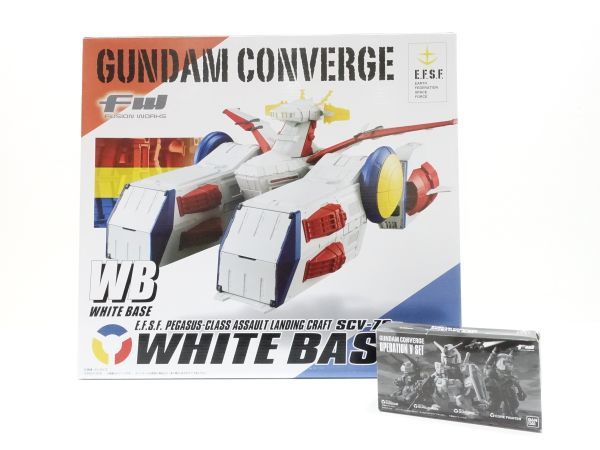 45 FW GUNDAM CONVERGE SCV-70 WHITE BASE＆OPERATION V SET ガンダム 