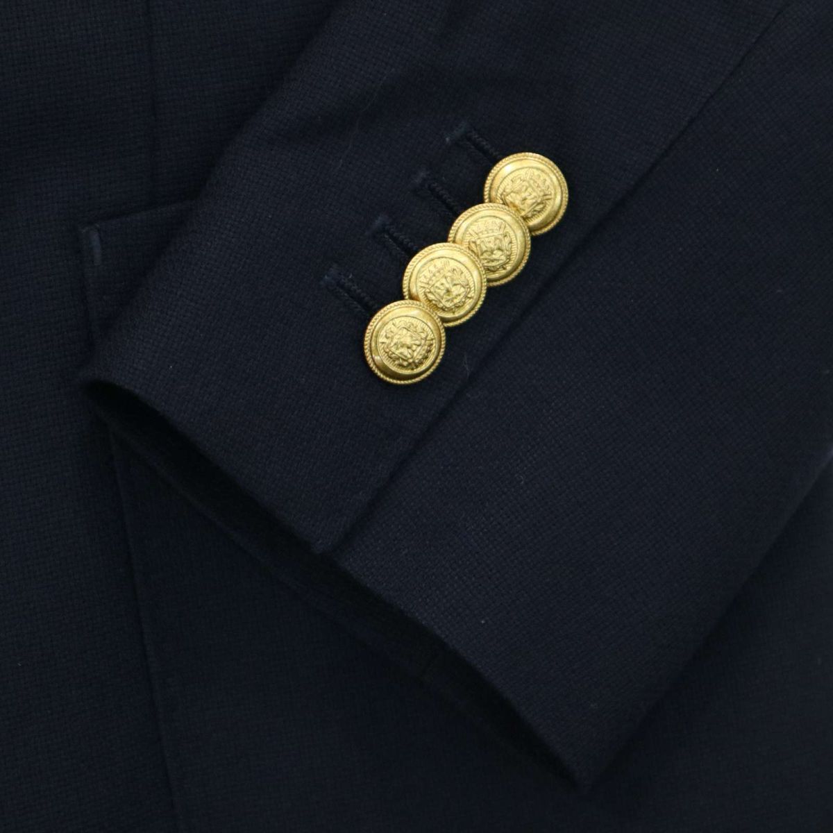 MORLES モアレス 春夏 背抜き 刻印 金ボタン☆ ダブル テーラード 