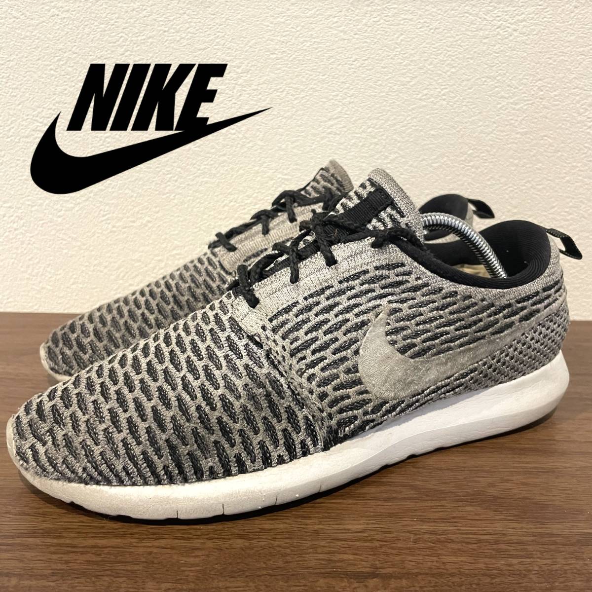 Nike Flyknit Rosherun ナイキ フライニット ローシラン メンズ グレー ローカットスニーカー カジュアル ストリート アメカジ 古着 26cm 26 0cm 売買されたオークション情報 Yahooの商品情報をアーカイブ公開 オークファン Aucfan Com
