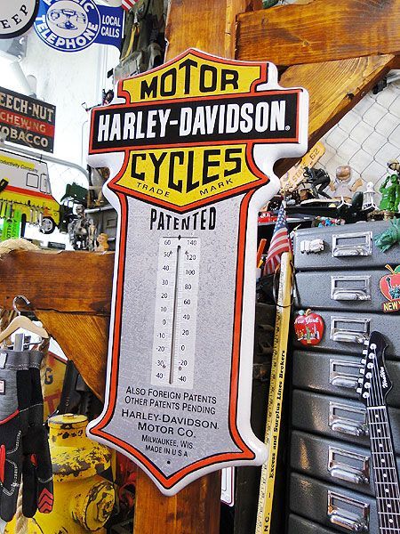 Harley-Davidson 温度計 ハーレーダビッドソン アメリカン雑貨