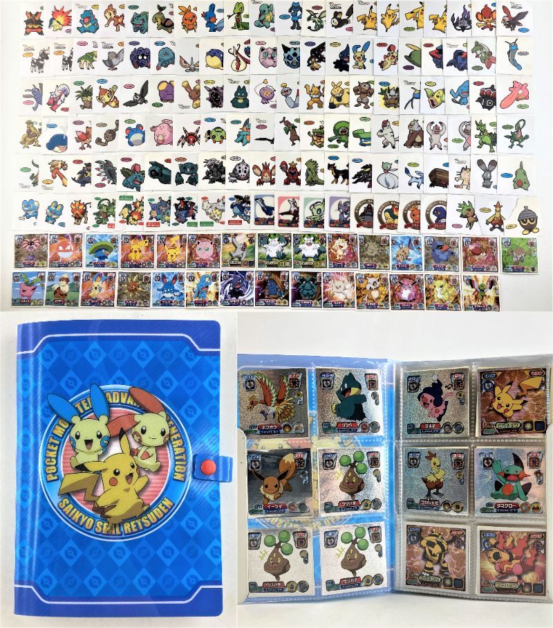02436】[1円～]ポケモンシール 約380枚 まとめセット ポケモンパン 