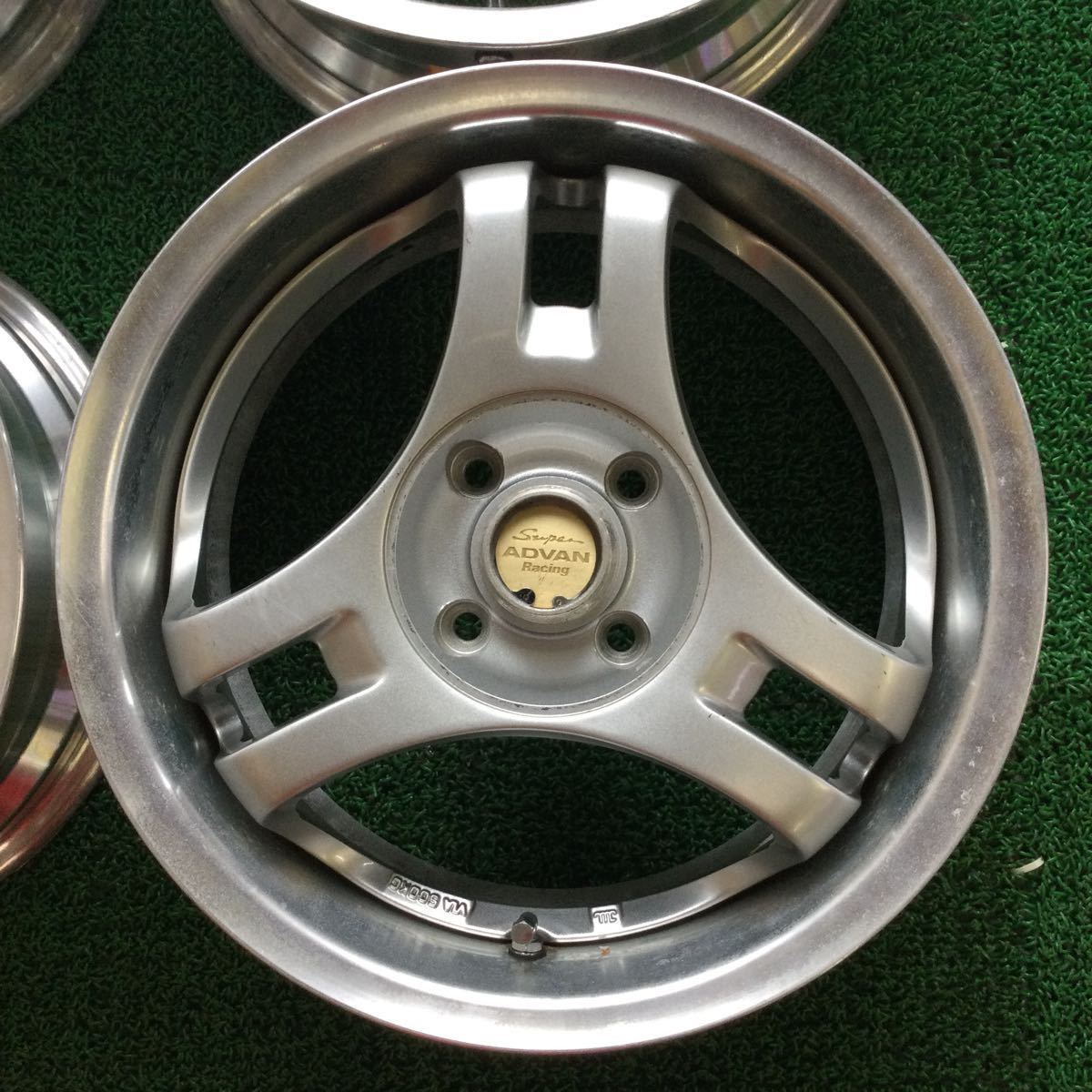 スーパーアドバンレーシング15×6.5J＋32 100-4H 中古品4本｜自動車 