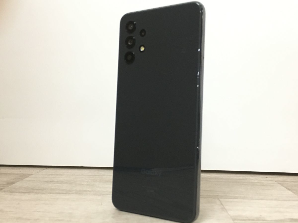 送料198円 ジャンク au Galaxy A32 5G 64GB SCG08 ブラック 充電不可