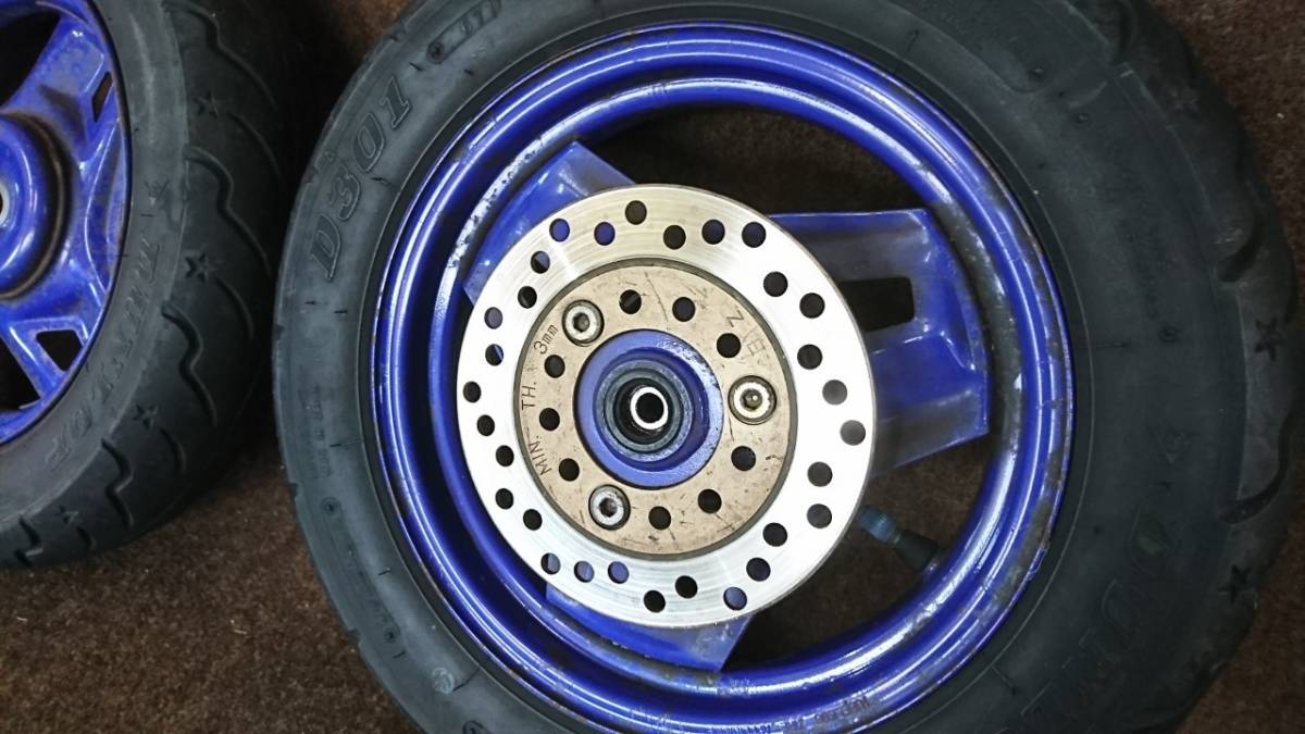120 1F ホンダ スーパーディオ DIOZX AF28 ホイール 前後セット 中古 