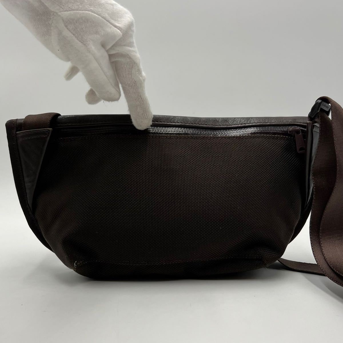 メンズ [未使用級] PORTER エルファイン ショルダーバッグ 2層 ナイロン