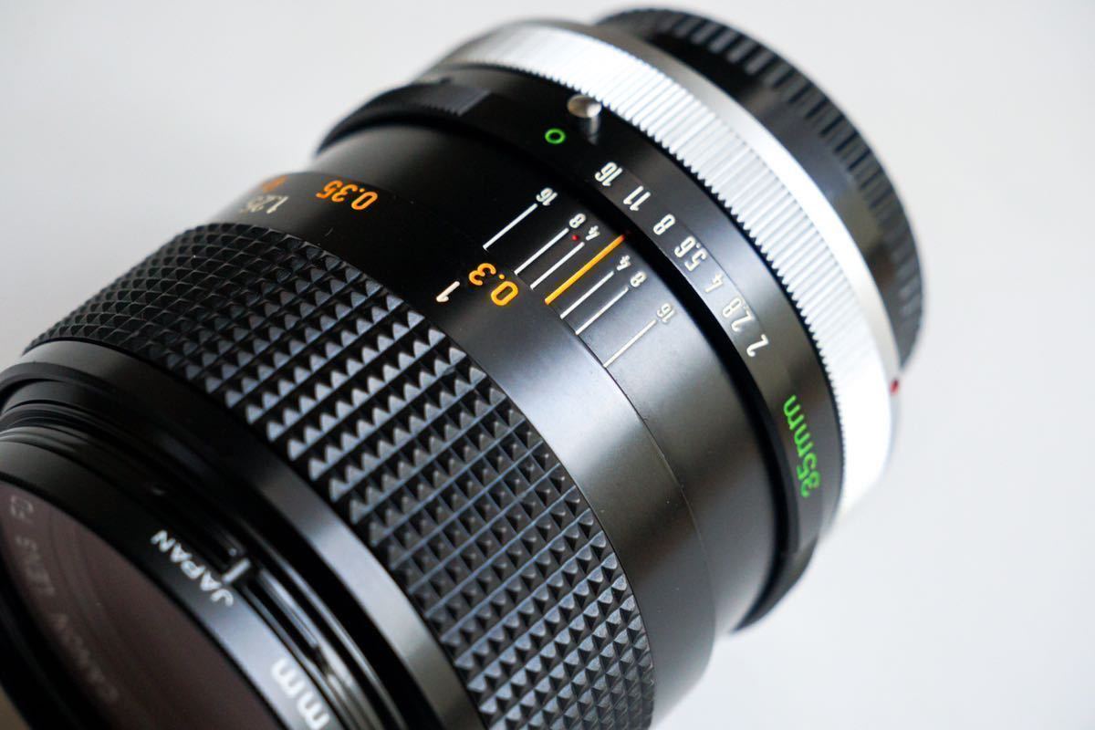 希少】Canon FD 35mm F2 S.S.C. (Ⅰ) 単焦点広角レンズ 動作確認 希少】Canon FD 35mm F2 S.S.C. (Ⅰ) 単焦点広角レンズ 動作確認