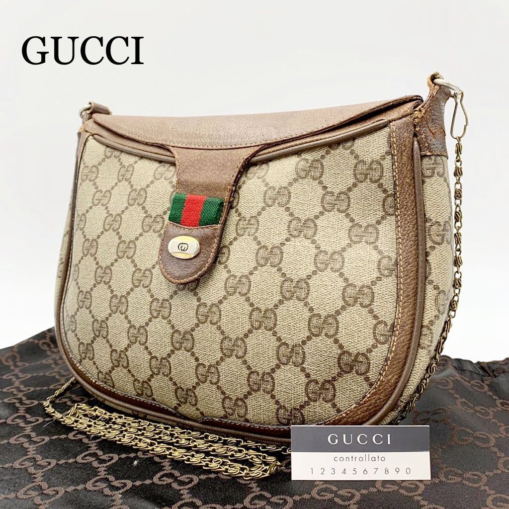 最新型 1円〜《超美品 最高級》GUCCI グッチ オールドグッチ シェリー 